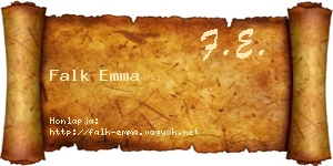 Falk Emma névjegykártya